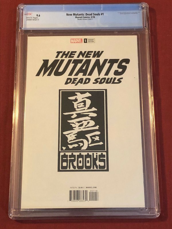 NEW MUTANTS DEAD SOULS 1 CGC 9.6 BROOKS VARIANT COVER C VIRGIN