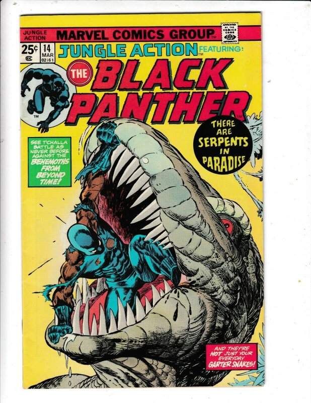 JUNGLE ACTION FEATURING THE BLACK PANTHER#14 FN/VG  MARVEL COMICS