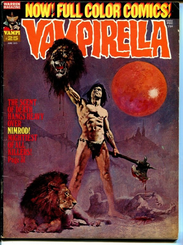 Vampirella #25 1973-Warren-decapitation cover-horror stories-VG+