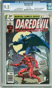 Daredevil #158 (1979) CGC 9.2! 1st Frank Miller Daredevil!