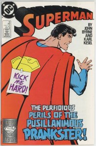 Superman #16 (1987) - 9.2 NM- *He only Laughs when I Hurt*