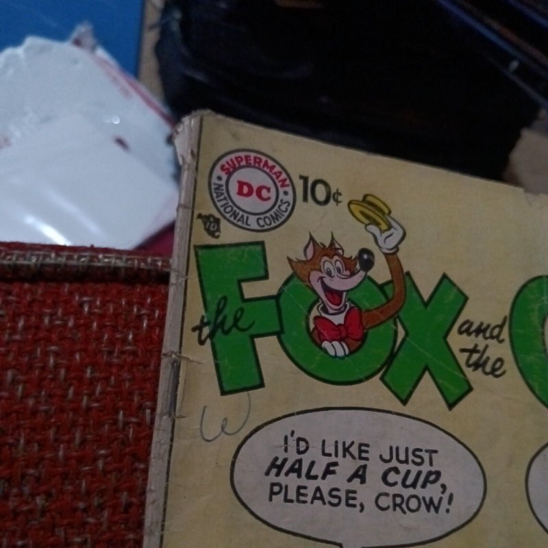 Fox and the Crow Comic Book #43 DC Comics 1957 silver age funny animal cartoon