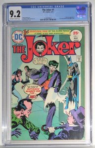 THE JOKER #1 (1975) CGC 9.2 NEAR MINT-   MUST HAVE FOR BATMAN FANS/COLLECTORS