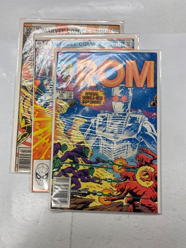 3 Rom MARVEL comic books #20 44 50 63 RC5