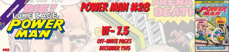 Power Man 28 VF- 7.5 Marvel 1975