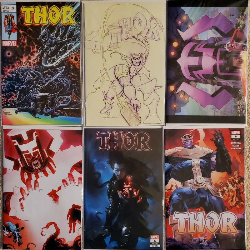 ? THOR #6 VARIANTS 6 pack BLACK WINTER ? Miguel Klein Hotz Peach ?