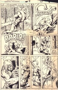 Ka-Zar the Savage #7 p.25 - Ka-Zar vs. Monster - 1981 art by Jerry Bingham