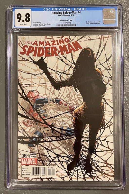 The Amazing Spider-Man #4 variant cover (2014) 9.8 CGC