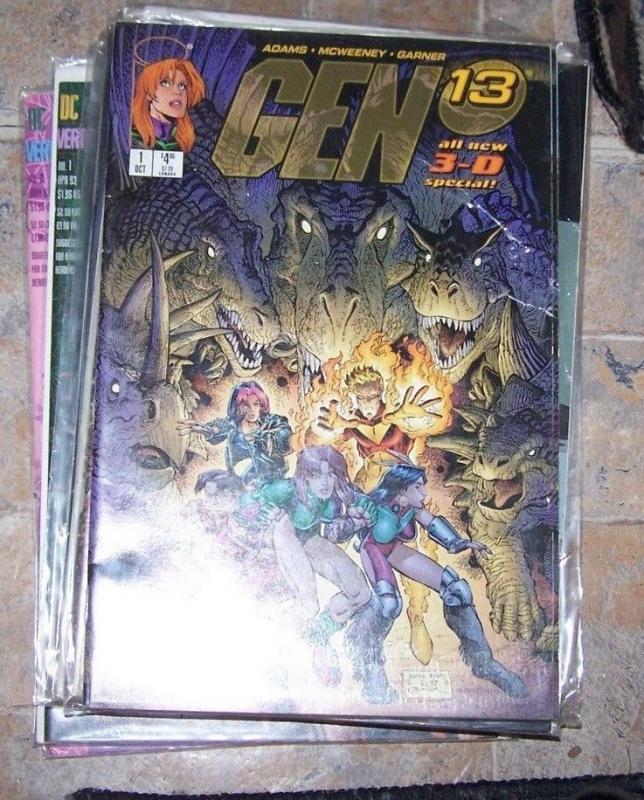 GEN 13  3D special #1 with glasses   JIM LEE BRANDON CHOI  1997 IMAGE art adams