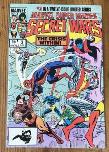 Marvel Super Heroes Secret Wars #3 Mike Zeck + Jim Shooter NM 1984