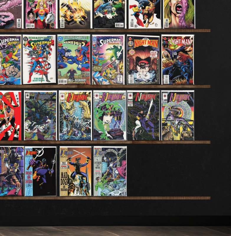 Huge Lot 150+ Comics with Supergirl, Ninjak, Superman, Superboy & More!