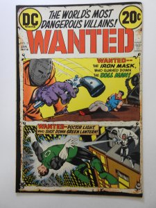 Wanted, The World's Most Dangerous Villains #5 (1973) Sharp VF- Condition!
