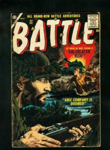 BATTLE #52 1957-KOREAN WAR-GENE COLAN-MANEELY-ROMITA-ATLAS WAR-VG