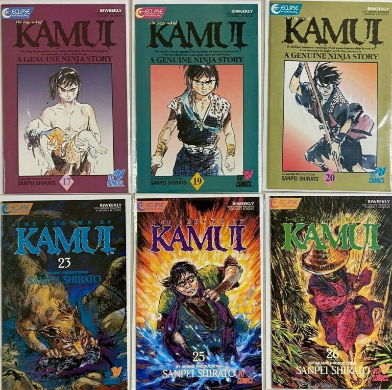 Kamui ninja eclipse comic lot From:#1-28 22 different 8.0 VF (1987+88)