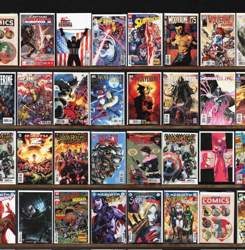 Huge Lot 150+ Comics with Wolverine, Mystique, Captain America & More!