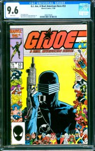 G.I. Joe A Real American Hero #53 Marvel Comics 1986 CGC 9.6