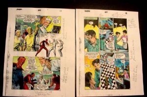 ROBIN #66-ORIGINAL COLOR GUIDES-ART-PGS 11-12