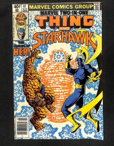 Marvel Two-In-One #61 1st HER! Starhawk!