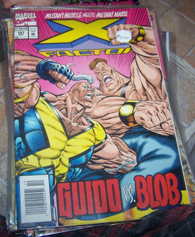 X-Factor # 107 oct 1994 marvel  +  strong guy vs blob mutants xmen