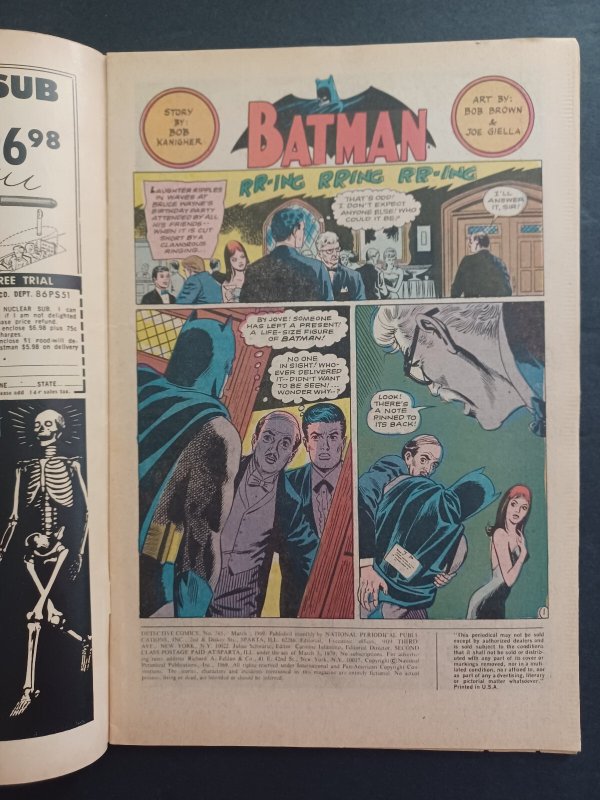 Detective Comics #385 - Batman - Robin - Batgirl - Neal Adams - 1969 - VG/FN