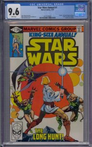 STAR WARS ANNUAL #1 CGC 9.6 DEATH KATYA M'BUELE KHARYS WALT SIMONSON WHITE PAGES