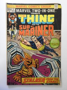 Marvel Two-in-One #2 (1974) GD/VG Condition MVS intact see description