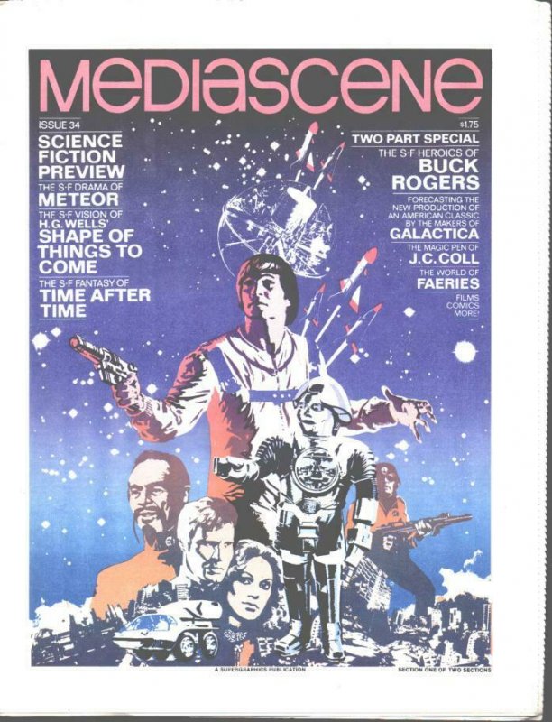 STERANKO'S Mediascene #34 (1978) Buck Rogers +more 