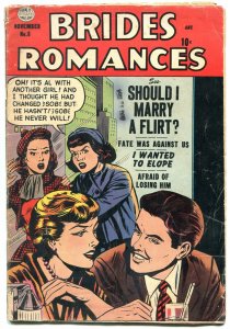 Brides Romances #8 1954- Should I Marry a Flirt? Golden Age VG