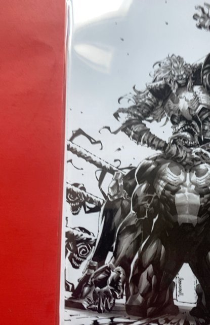 Venom #29 Exclusive Black & White Virgin Wrestling WWE Knull Sketch Variant