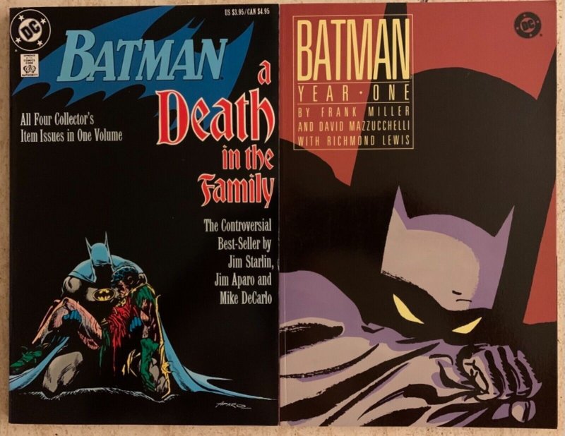 BATMAN: A DEATH IN THE FAMILY TPB + BATMAN: YEAR ONE TPB | FIRST PRINTINGS