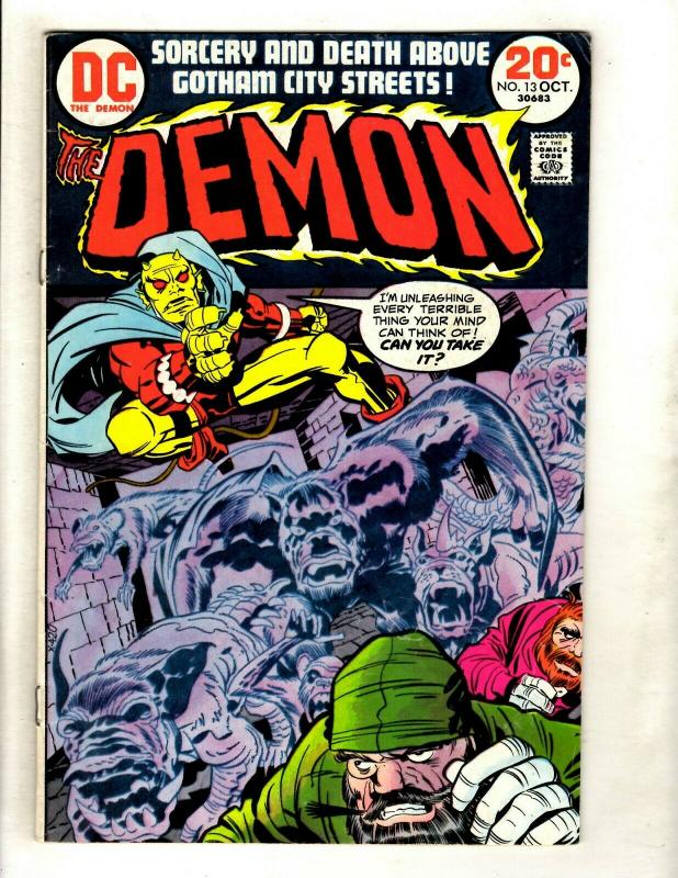 Lot Of 4 The Demon DC Comic Books # 6 FN 10 VG 12 VG 13 FN Jack Kirby GK5