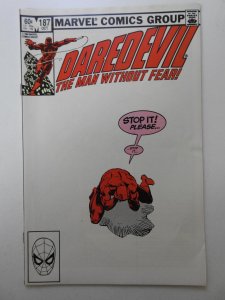 Daredevil #187 (1982) Frank Miller Story and Art!! Sharp Fine Condition!