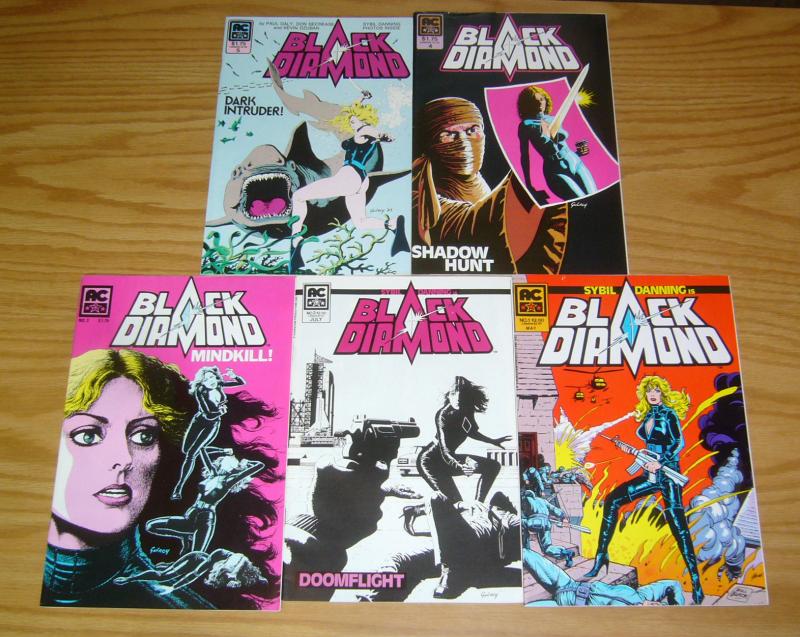 Black Diamond #1-5 VF/NM complete series - sybil danning - paul gulacy 2 3