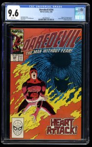 Daredevil #254 CGC NM+ 9.6 White Pages 1st Apearance Typhoid Mary!