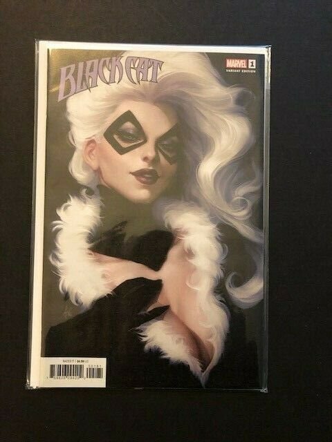 SET of 2-Marvel BLACK CAT#1 Campbell MAIN & Artgerm VARIANT (1 of each)NM (A203)