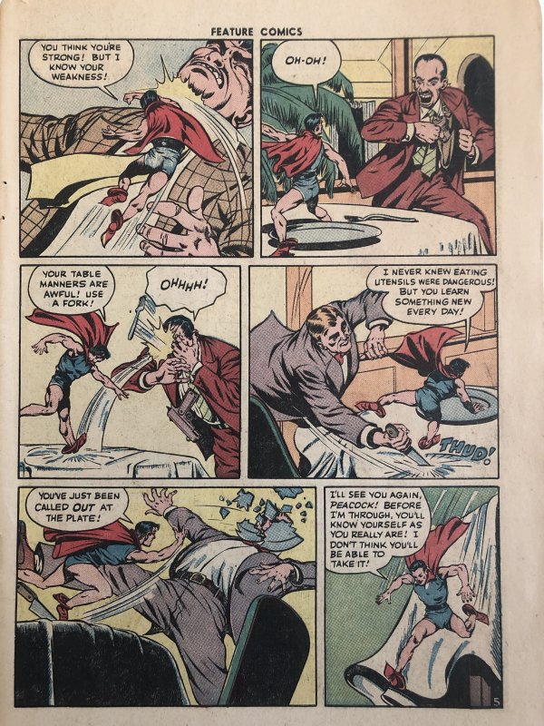 Doll man 95, reader(no staples)VS Peacock! WW2 JPN &AfroAmer stereotypes!