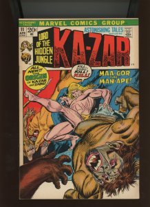 (1972) Astonishing Tales #11: BRONZE AGE! KEY ISSUE! KA-ZAR! (7.5/8.0)