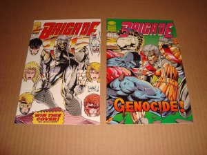 BRIGADE 1-4 PLUS GOLD LOGO VARIANT (1992)  LIEFELD MINI-SERIES - FREE SHIPPING