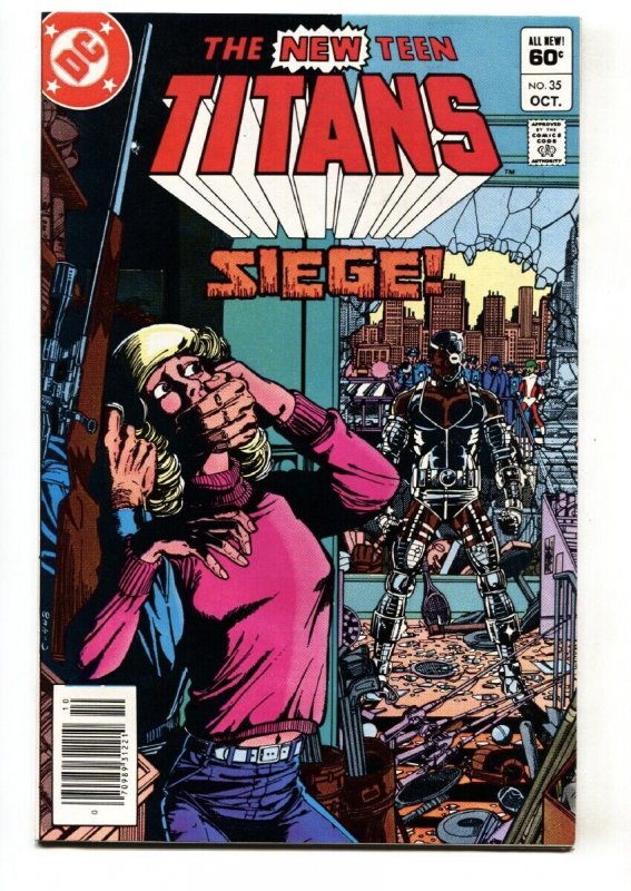 NEW TEEN TITANS #35 1st cameo appearance of Vigilante COMIC BOOK