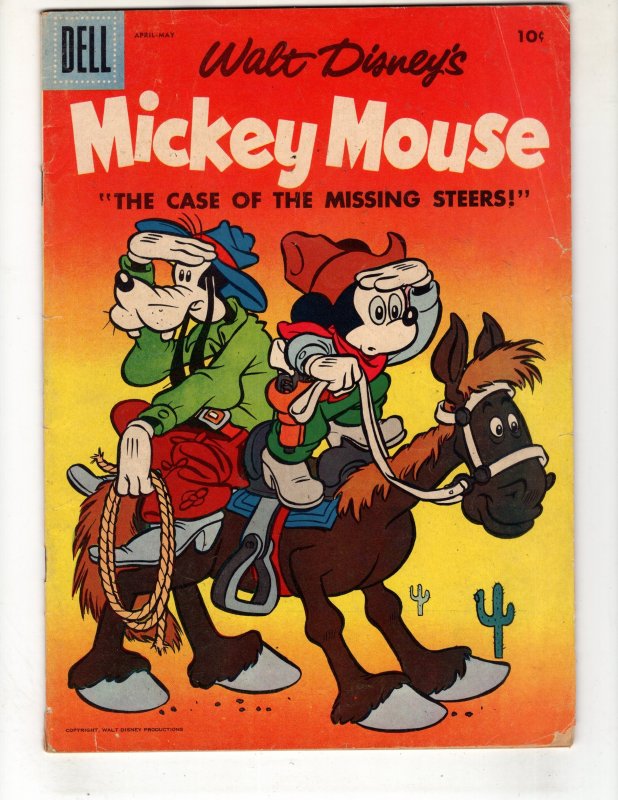 Mickey Mouse #53  (1957) Classic Disney By Dell