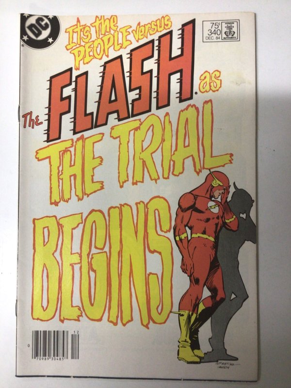 The Flash #340-343 (1985) Trial Series People Versus Flash Lot of 4 DC Comics