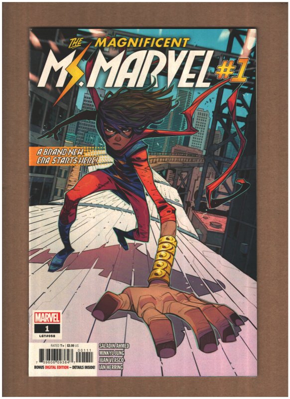 Magnificent Ms. Marvel #1 Marvel Comics 2019 Kamala Khan Origin NM- 9.2