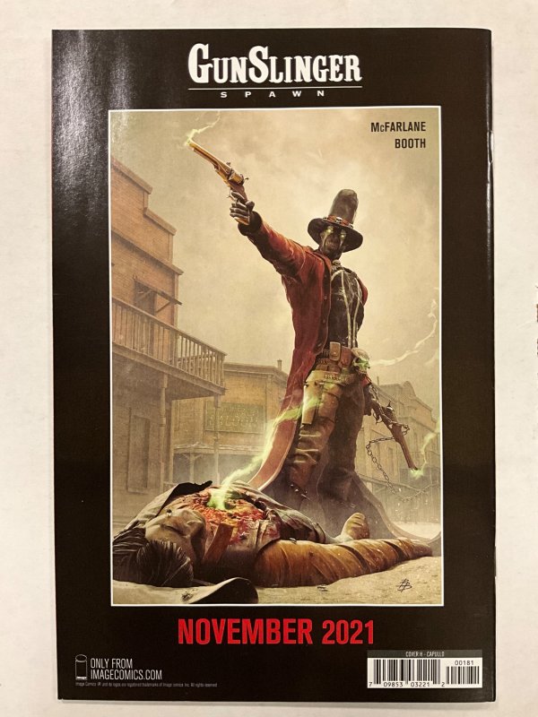 Gun Slinger Spawn #1 Cover H Capullo Sketch cover