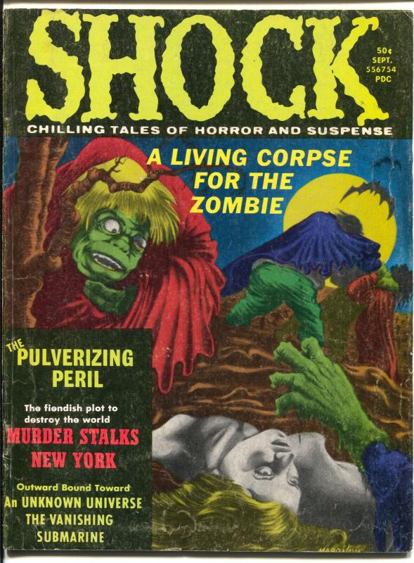 Shock Vol. 3 #6 1971-Stanley-horror comics in mag format-zombies-Nazi terror-VG-