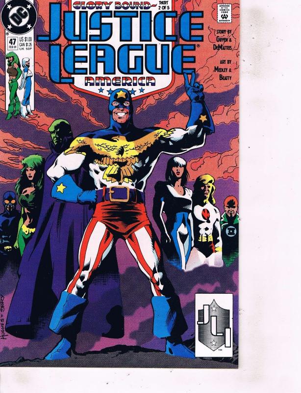 Lot Of 5 Justice League America DC Comic Books #45 46 47 48 49 Batman LH21