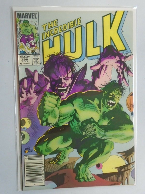 Incredible Hulk #298 News Stand edition 6.0 FN (1984 1st Series)