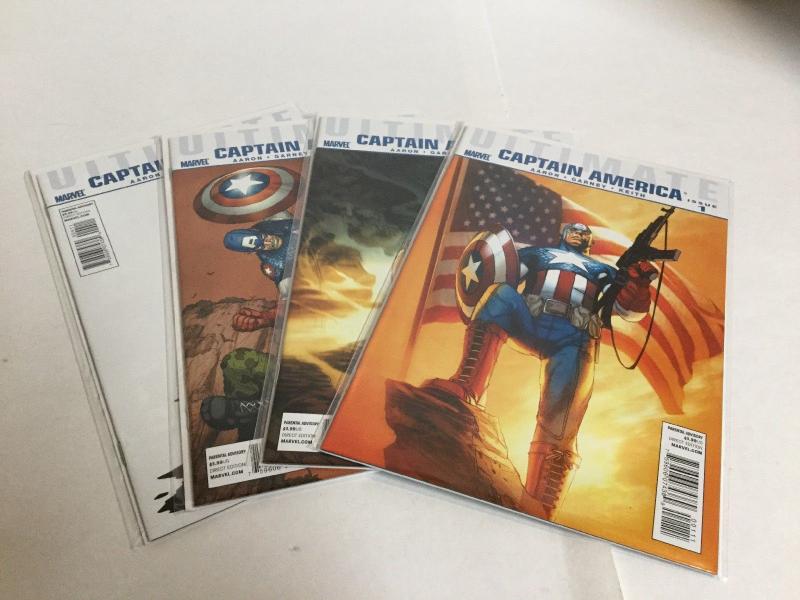 Ultimate Captain America 1-4 Lot Set Run Nm Near Mint Marvel Comics A15