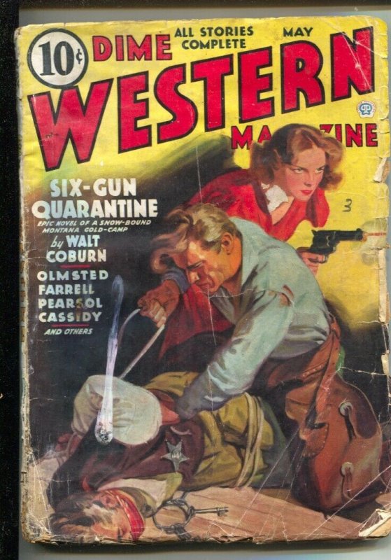 Dime Western-5/1936 Popular-Walt Coburn &others pulp fiction-Walter Baumhofer...