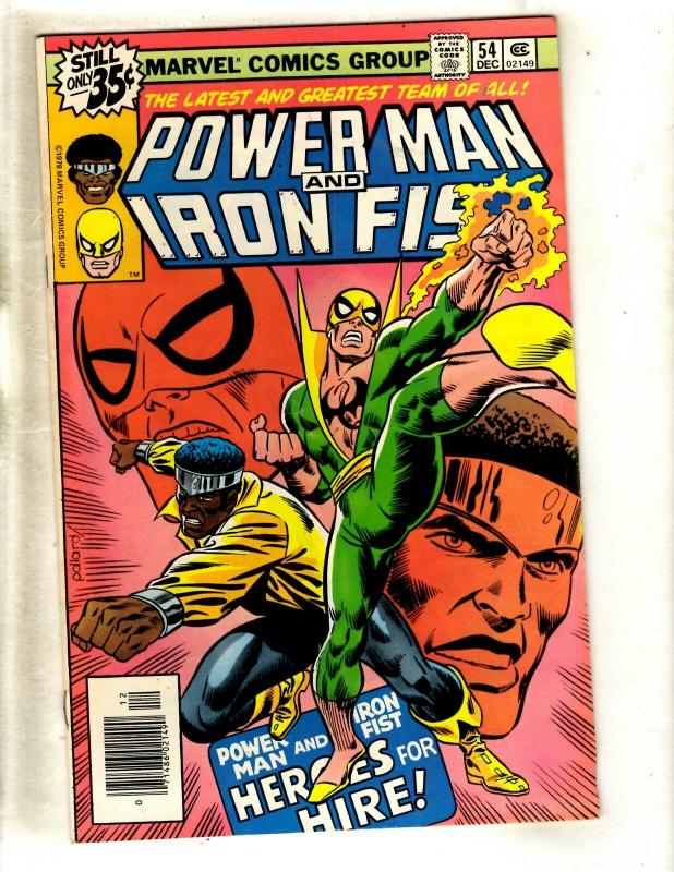 Power Man & Iron Fist # 54 FN/VF Marvel Comic Book Heroes For Hire KEY WS9