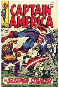 Captain America #102 1968- Marvel Silver Age VF